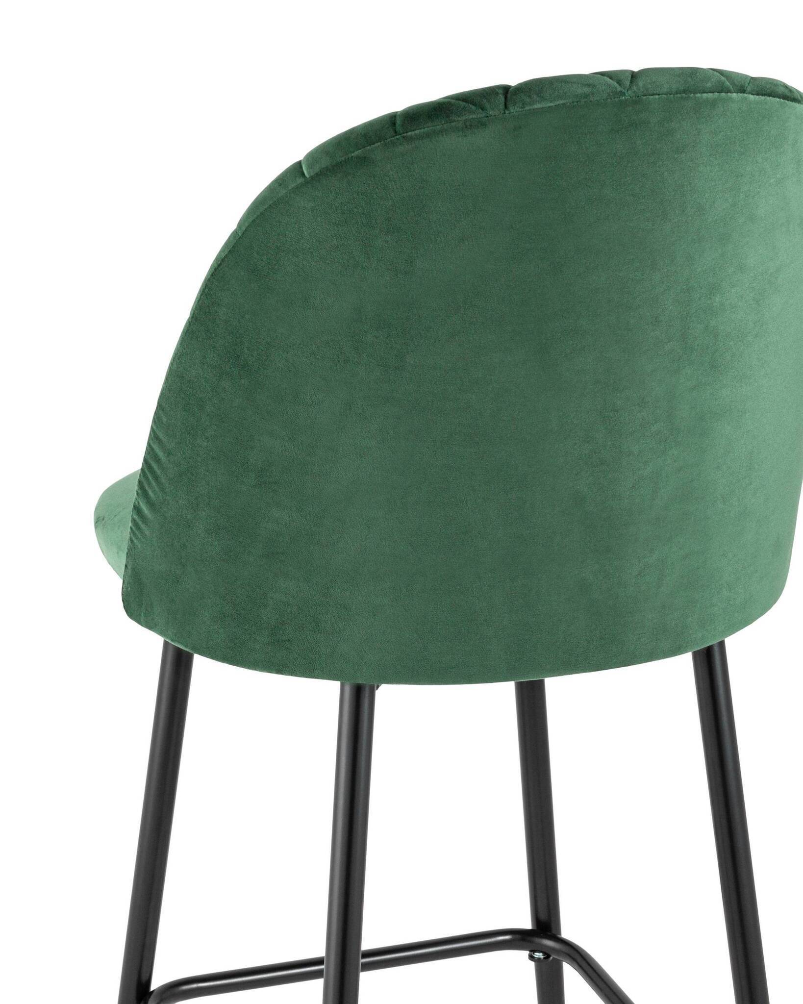 Стул барный Марсель велюр зеленый Stool Group