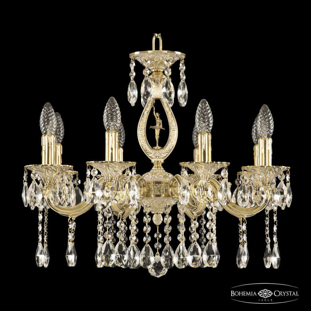 Люстра бронзовая с хрусталём 72401/8/175 A GW FD2S