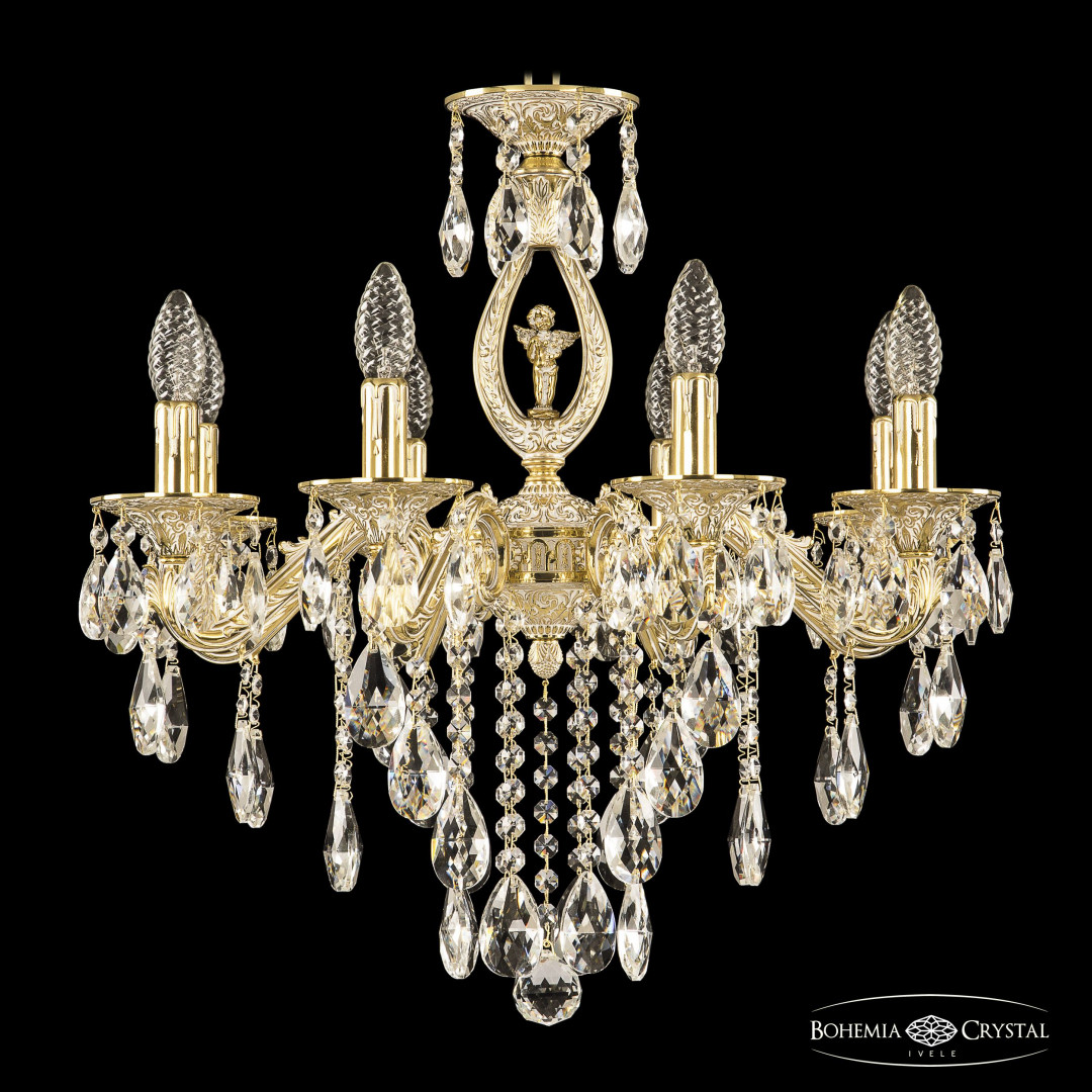 Люстра бронзовая с хрусталём 71402/8/175 B GW FA10S