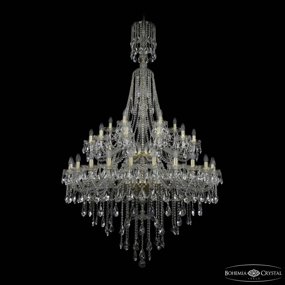 Люстра хрустальная 1415/24+12+6/460/XL-213/2d G