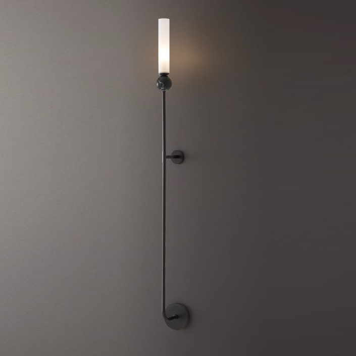 Настенный светильник CYLINDER WALL H115 Black by ImperiumLoft
