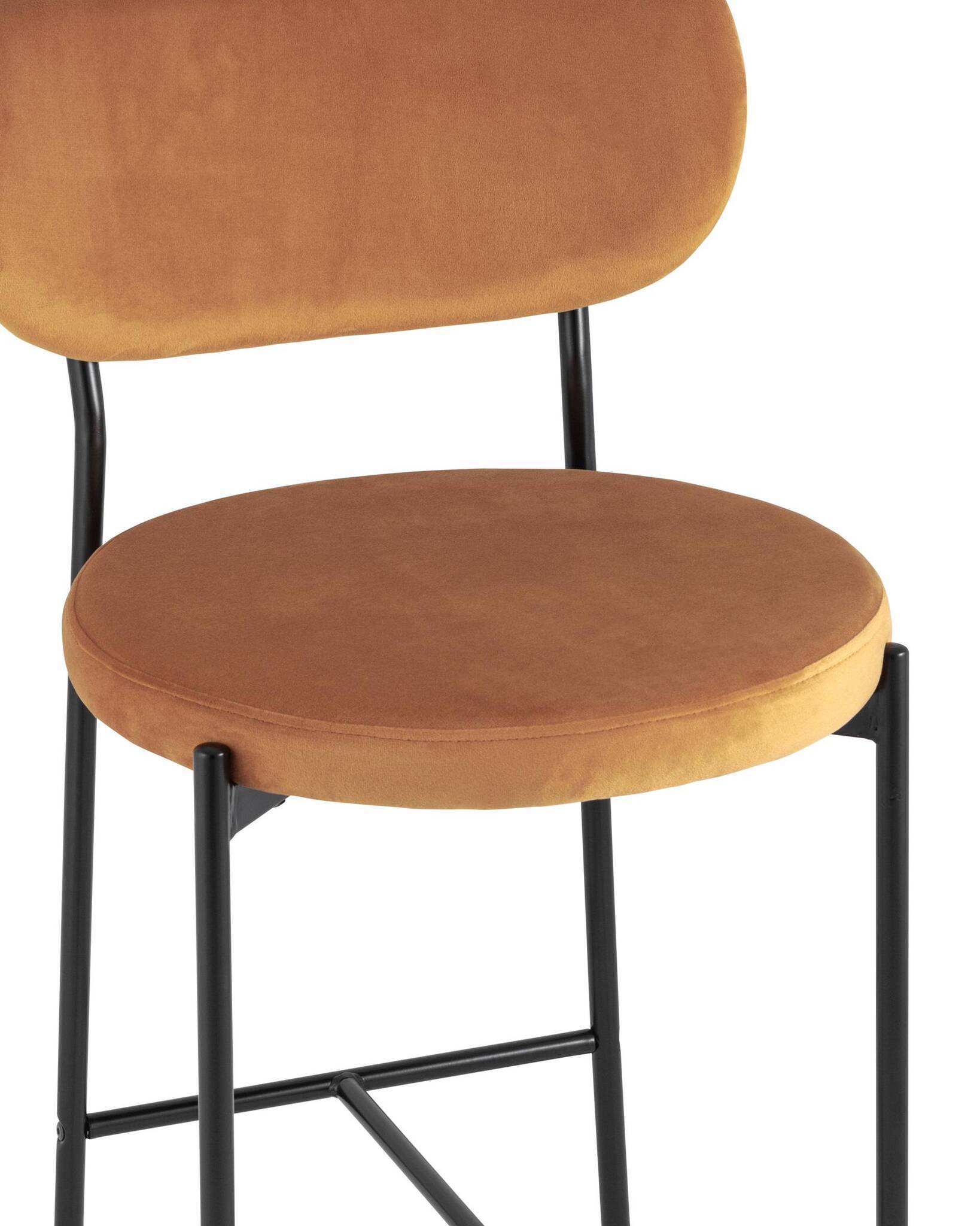 Стул полубарный Барбара велюр терракотовый Stool Group