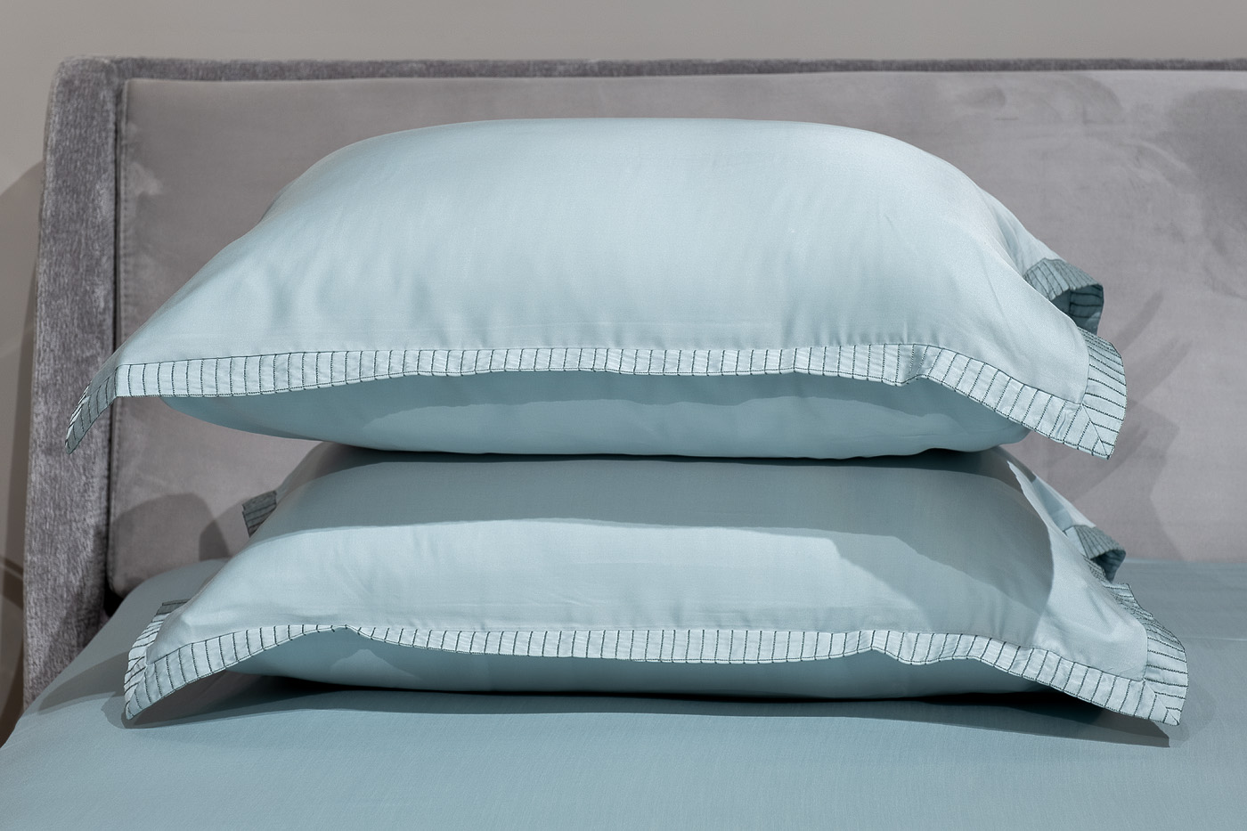 Простыня тенсель 240х180см бирюзовая Garda Decor 144HF-70604