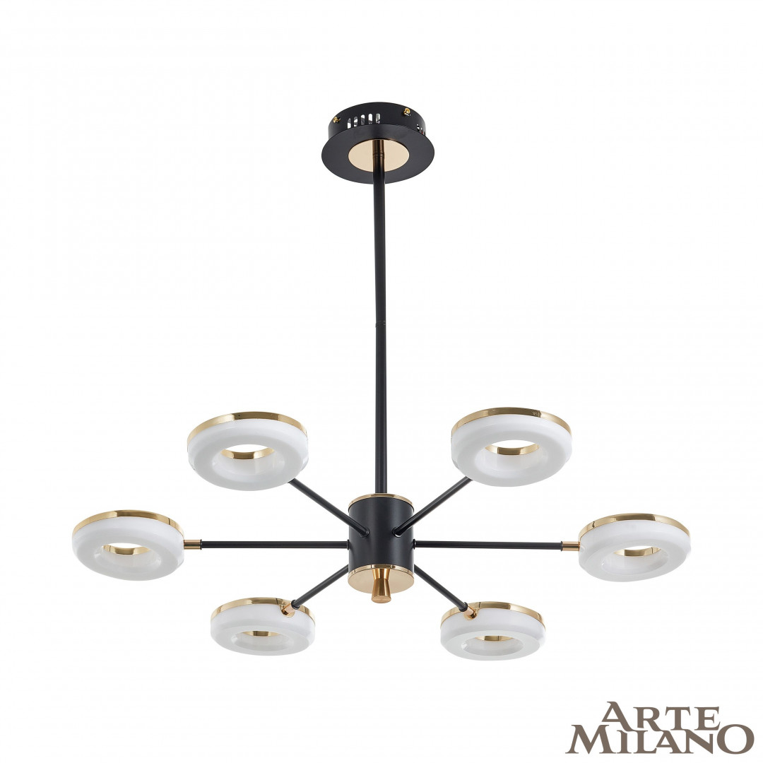 Люстра светодиодная 277499/6 BK/GD Arte Milano
