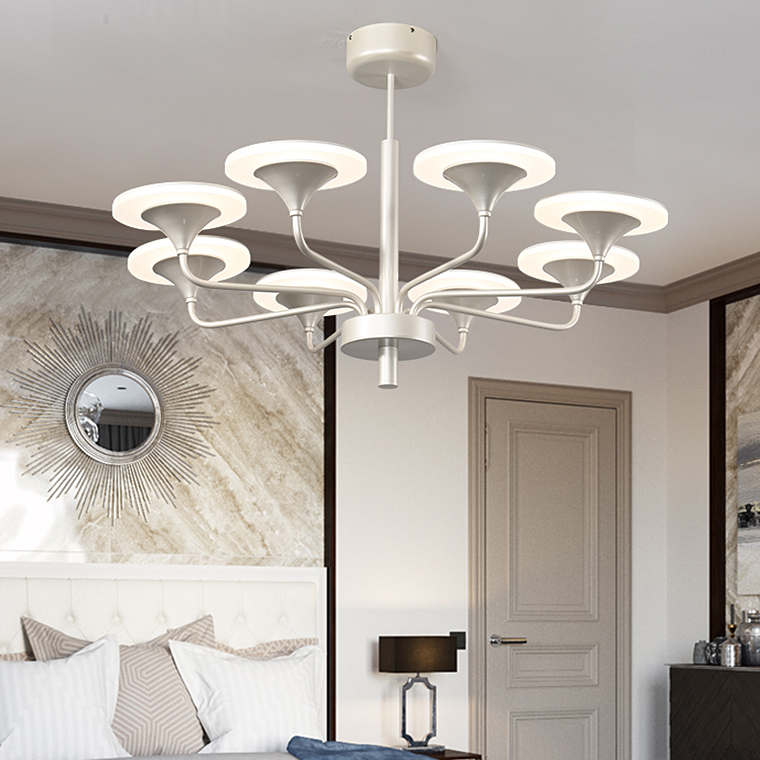 Люстра на штанге PILLAR L6 Silver by ImperiumLoft