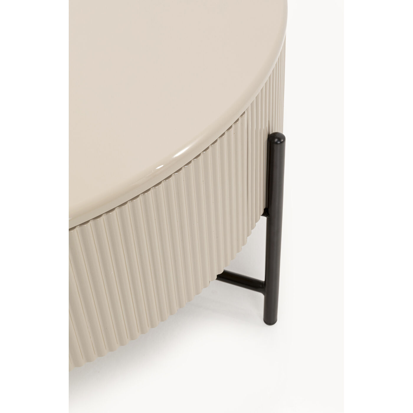 Стол кофейный Riffle Ø80cm KARE 70805