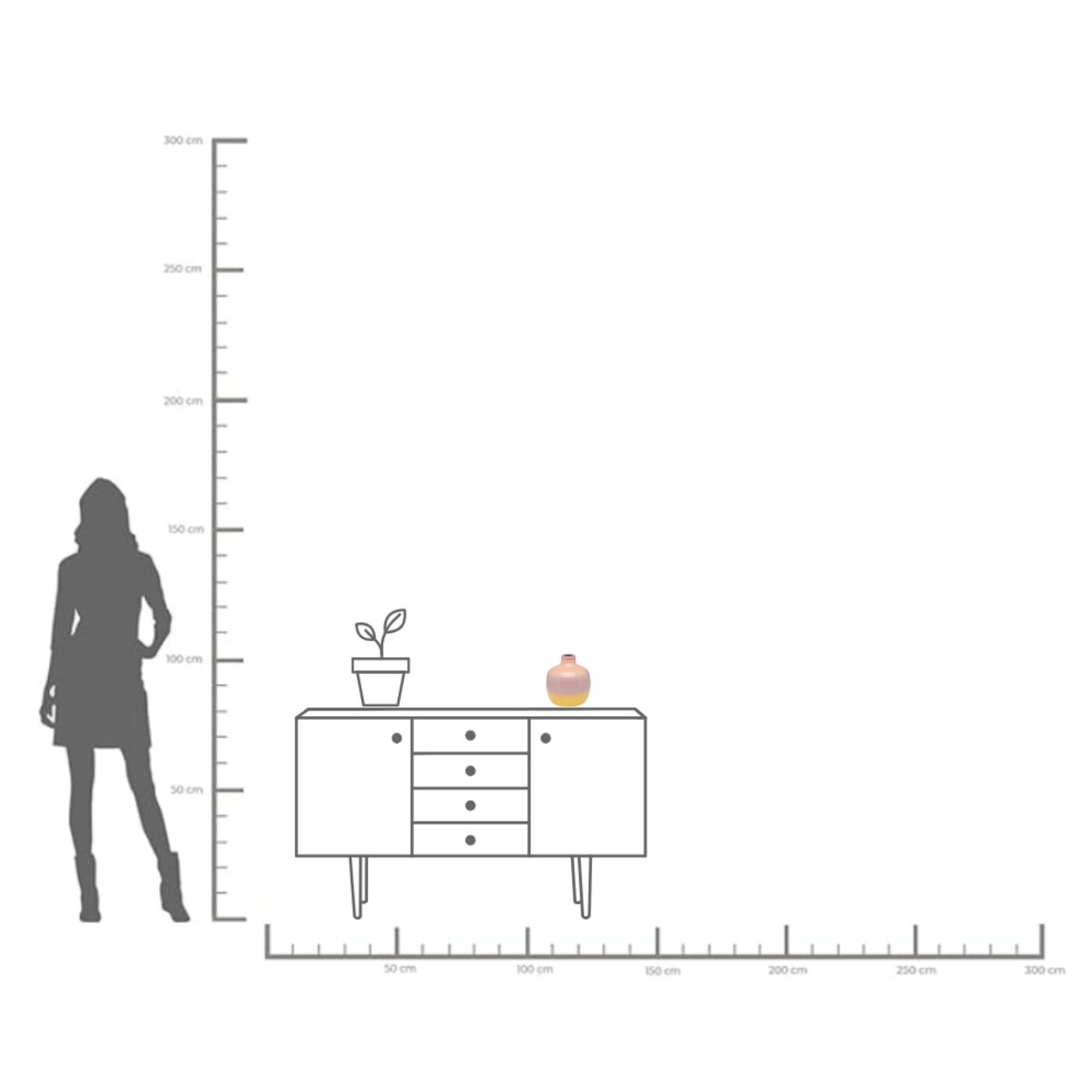 Ваза Rici 19cm KARE 57153