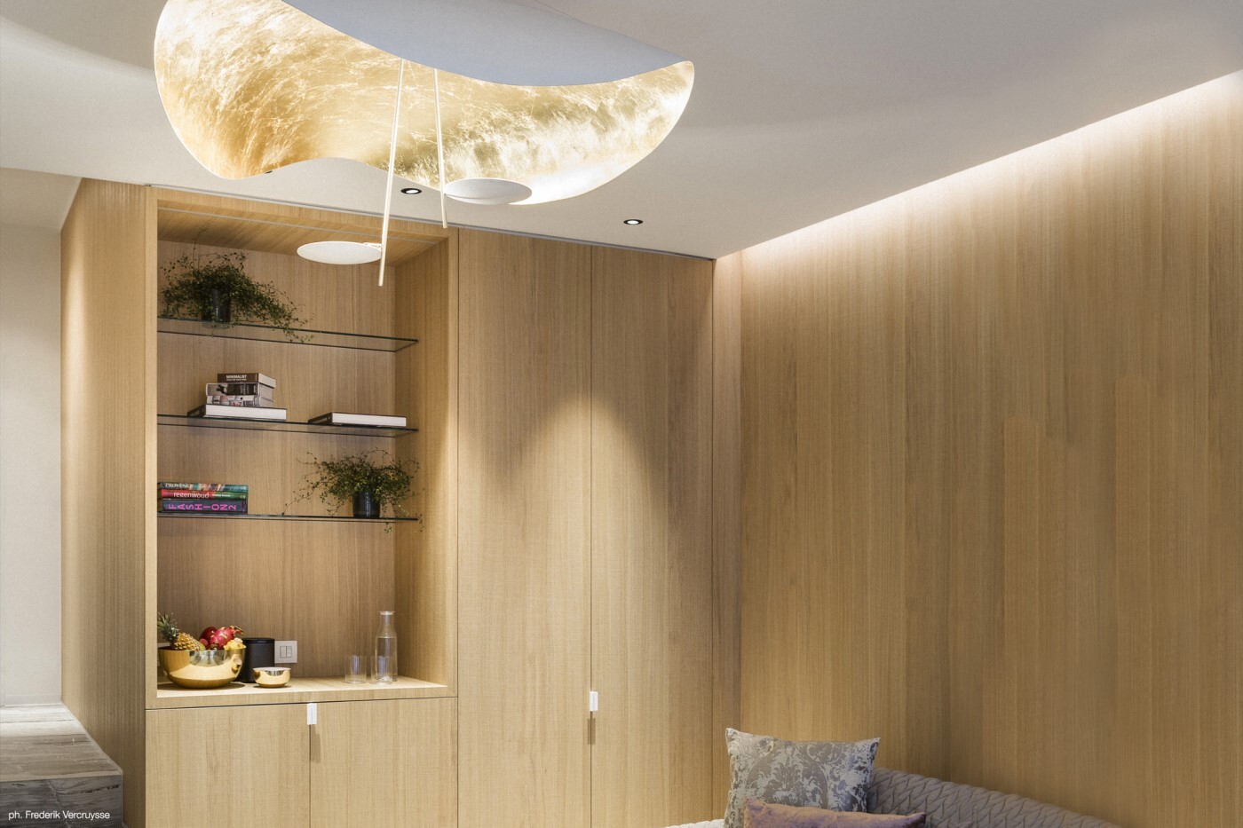 Подвесной светильник Catellani & Smith Lederam Manta S2 white/gold