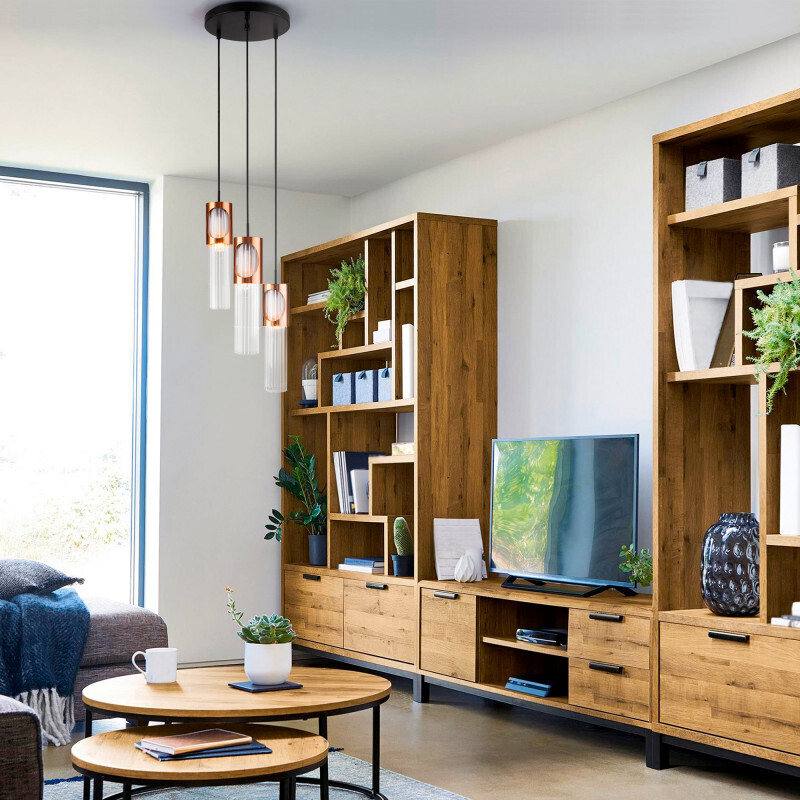 Подвесной светильник Eurosvet 50087/3 черный/бронза