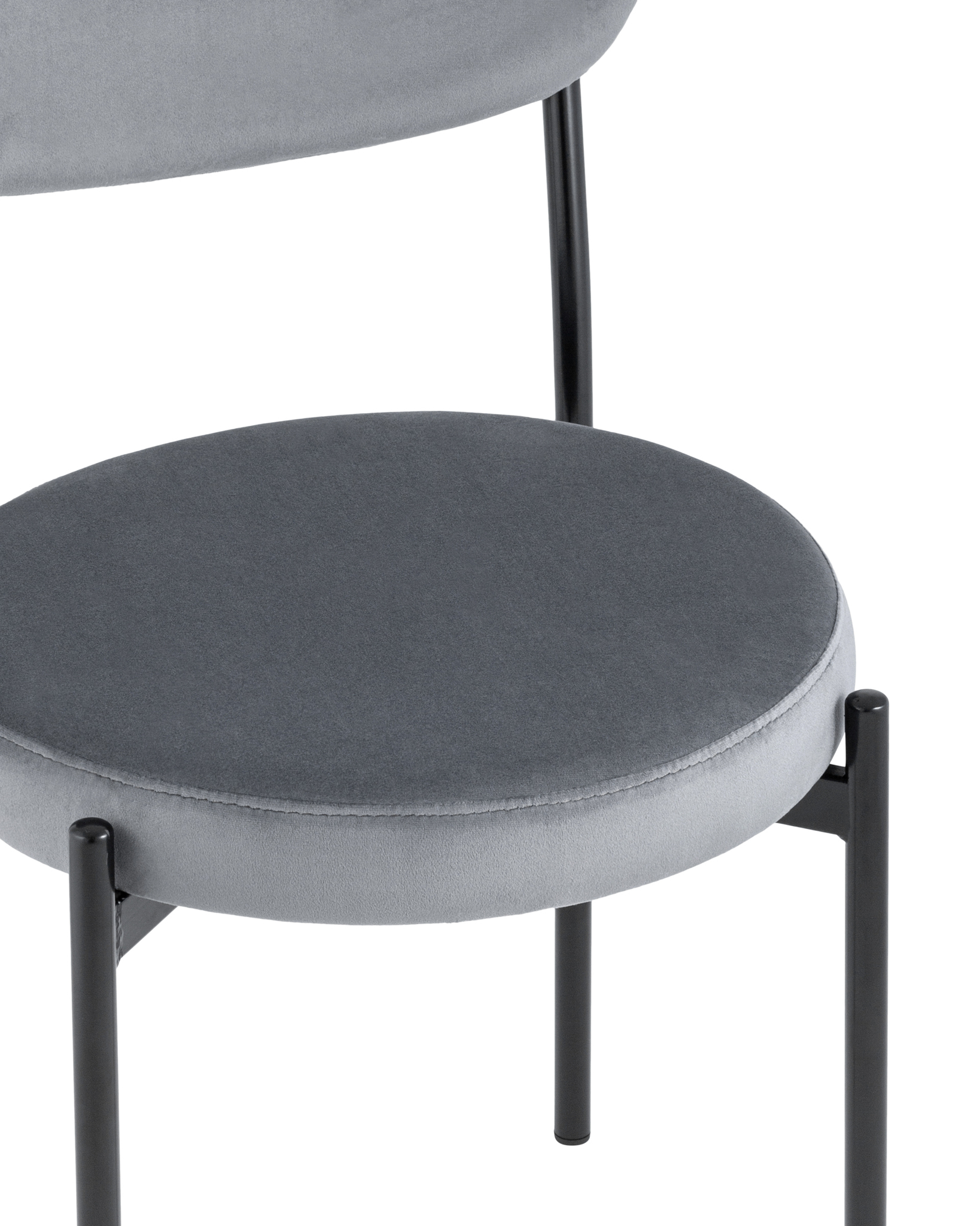 Стул Бриф велюр серый Stool Group