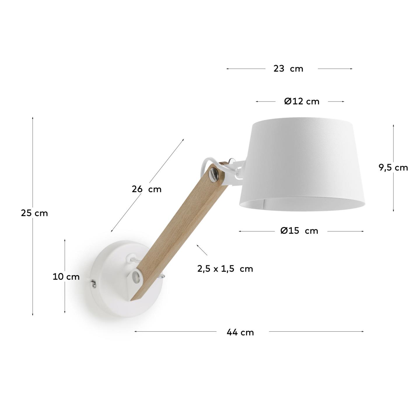 Настенный светильник Move белый La Forma (ex Julia Grup)