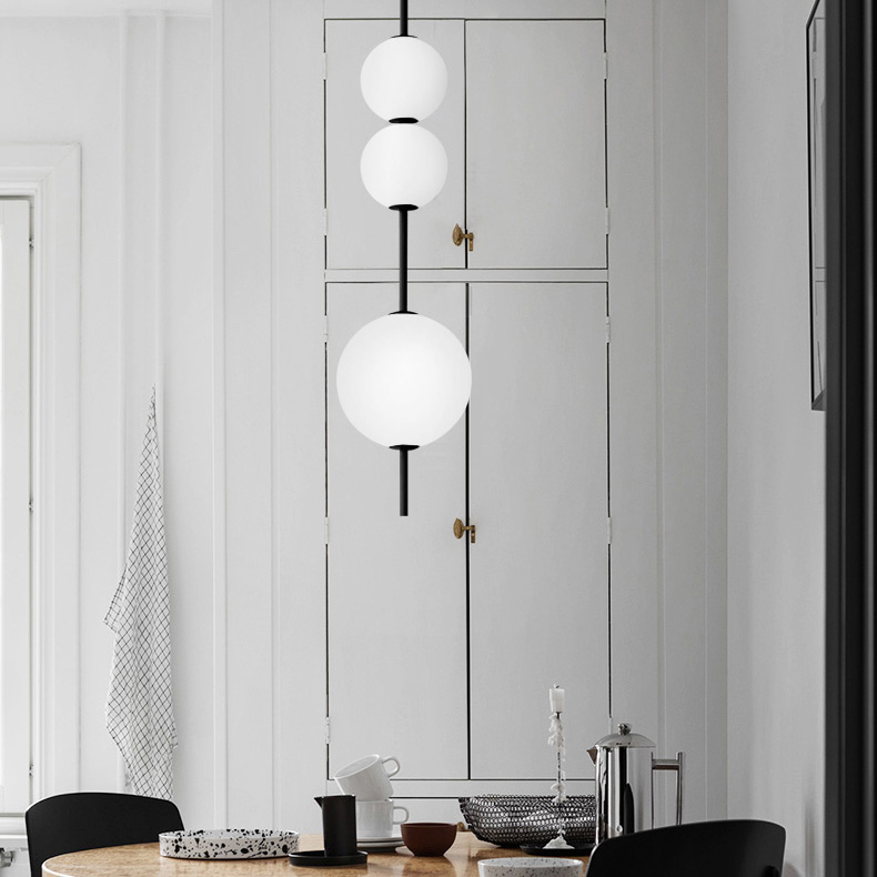 Подвесной светильник White beads Pendant D50 by ImperiumLoft