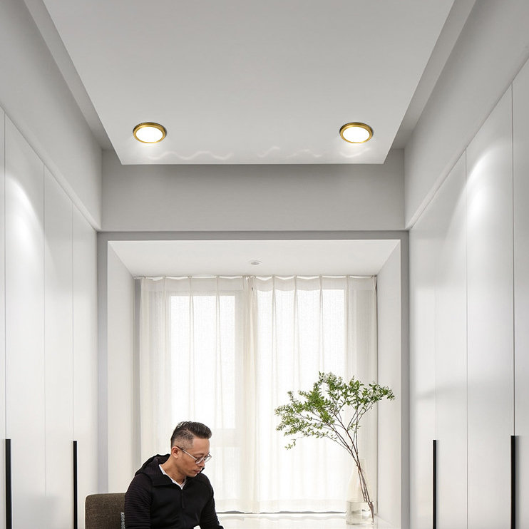 Точечный светодиодный светильник HEIN D10 Brass 3000К by ImperiumLoft