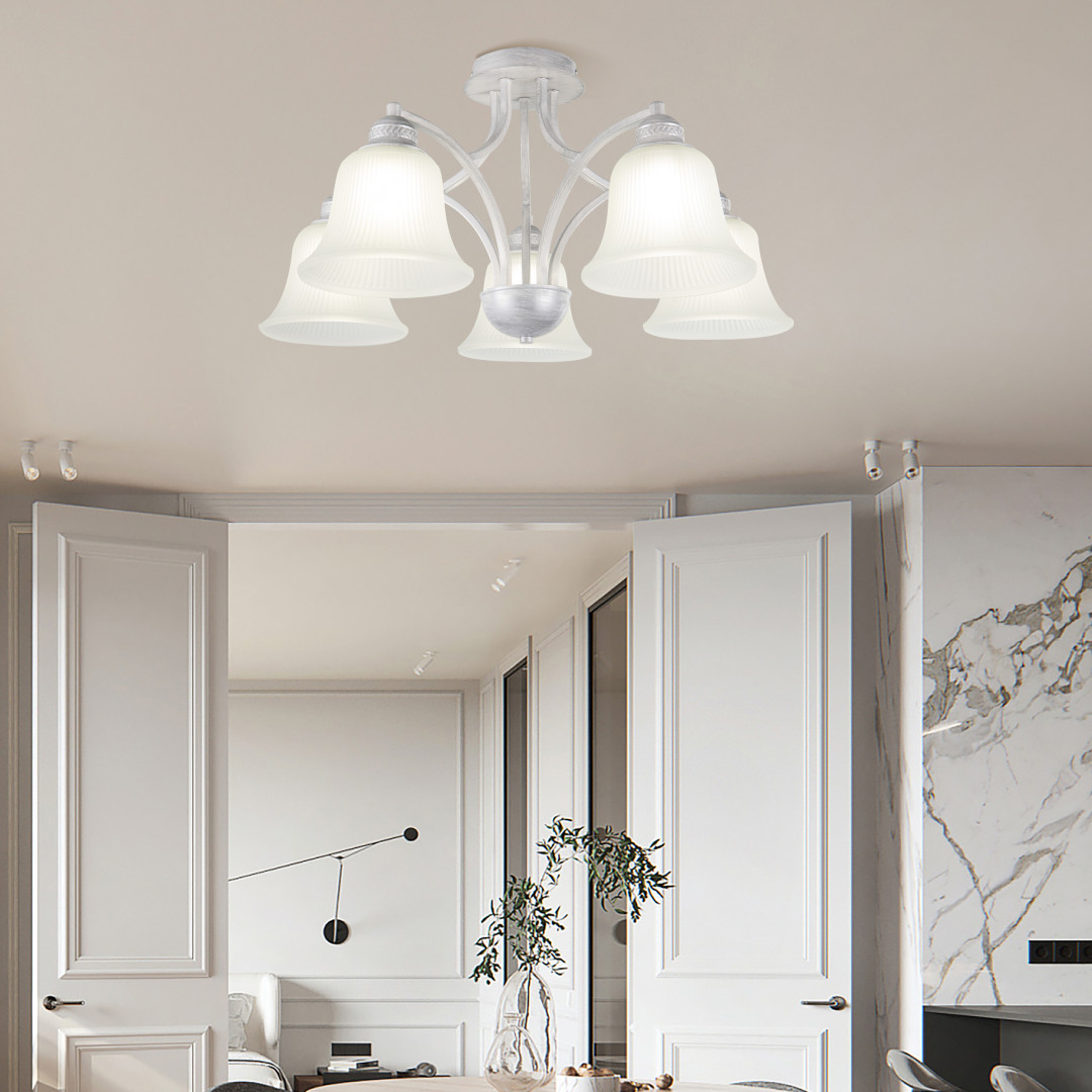 Люстра потолочная с плафонами 331254/5 WT+SL Arte Milano