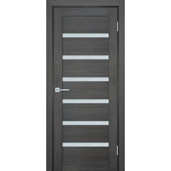 Межкомнатная дверь Graf ТЕХНО-707 белый сатинат Грей (2000 х 900)