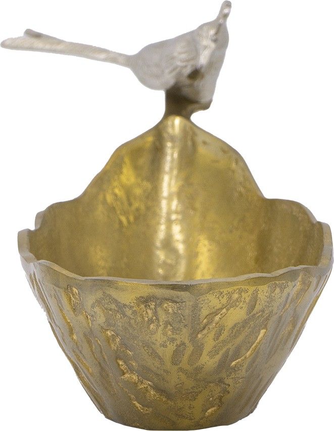 Чаша декоративная с птичкой Glasar 83759