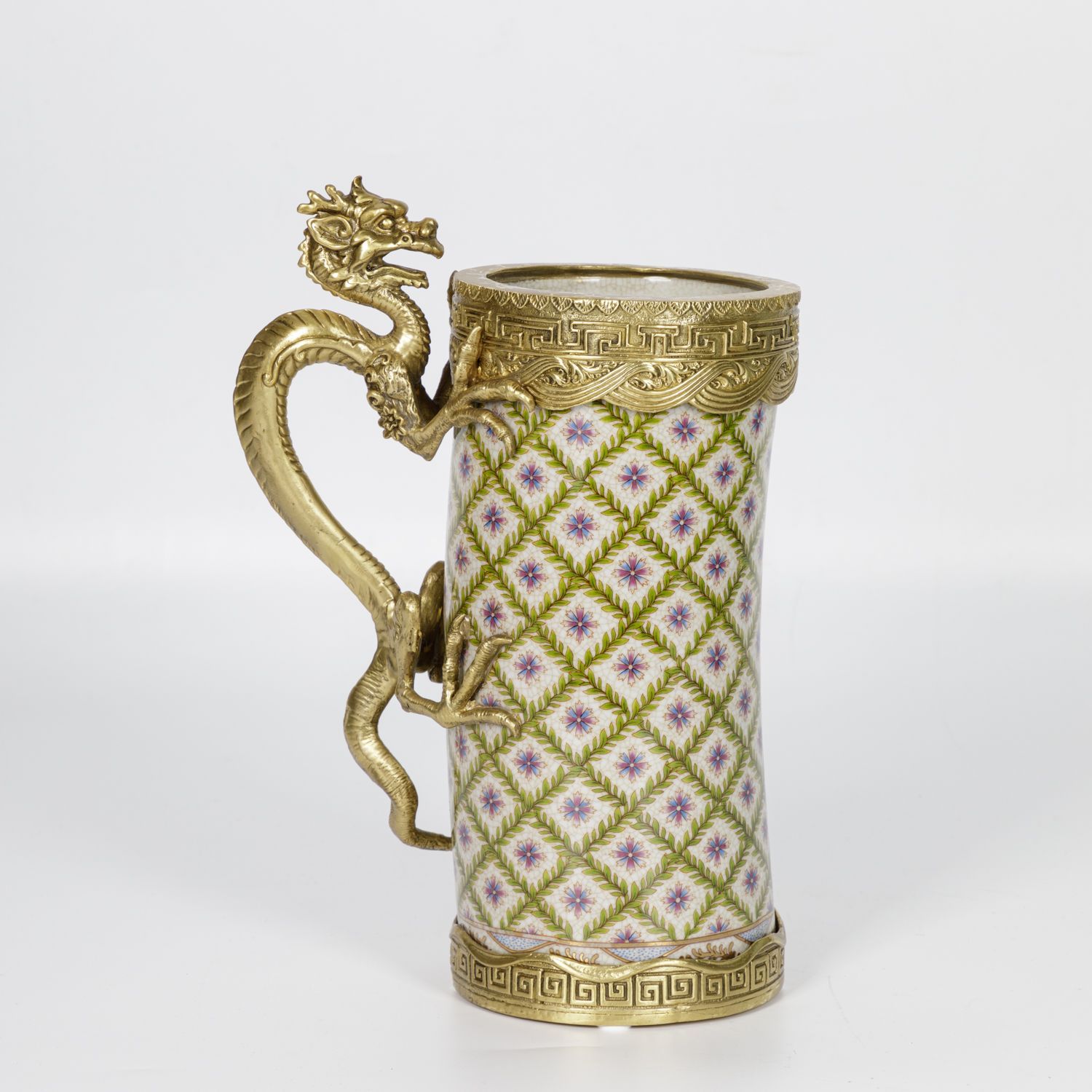 Ваза с ручкой в виде дракона Glasar A1080HC/HX1137