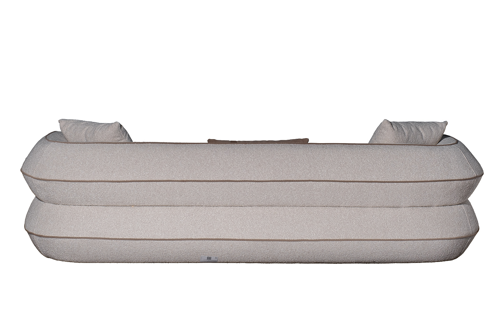 Диван Amelia трехместный букле светлый 253*100*67 с бежевым кантом Garda Decor ZW-25003