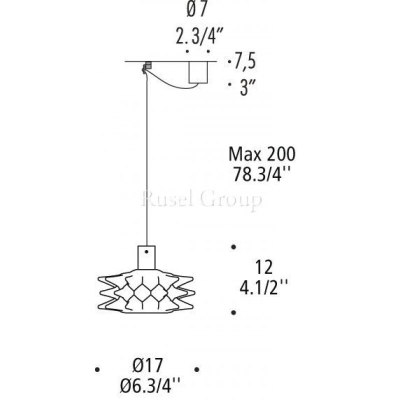 Подвесной светильник LEUCOS KUK S
