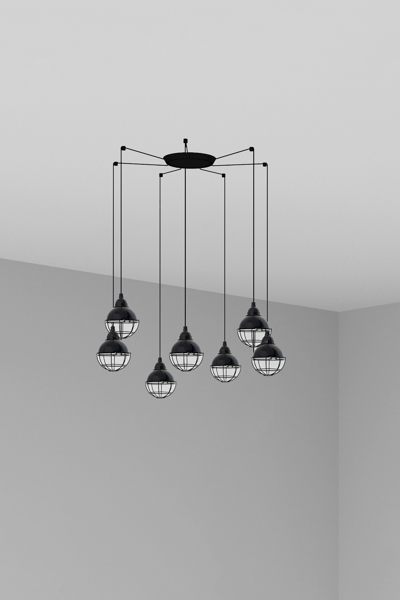 Люстра Claire 7L черный Faro