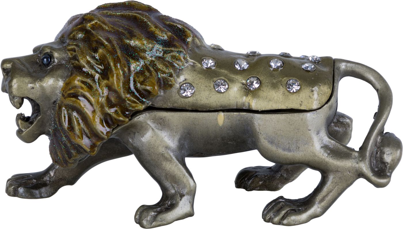 Шкатулка для драгоценностей со стразами Лев Glasar 39-083