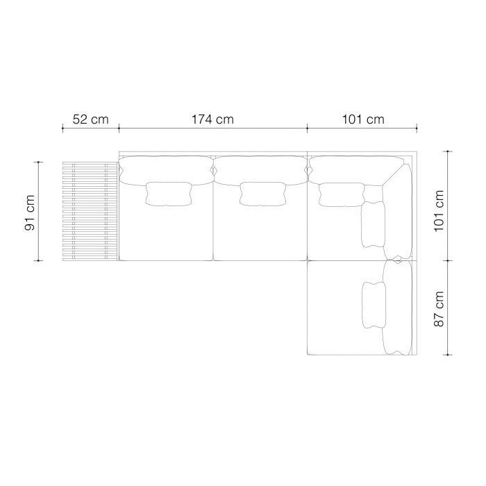 ДИВАН Eichholtz Royal Palm outdoor sand finish 114998