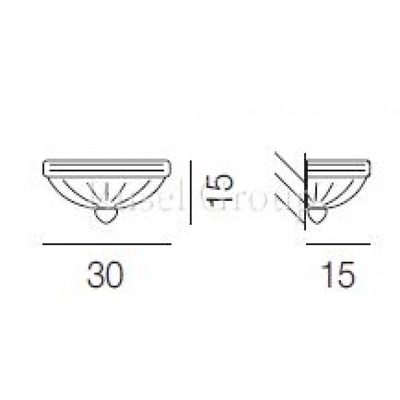 Настенный светильник Vistosi ROMANZA AP