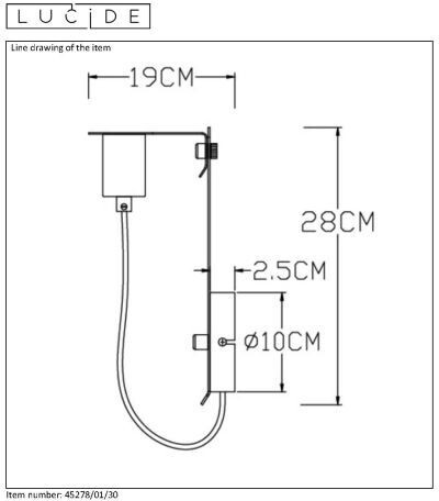 Бра LUCIDE 45278/01/30