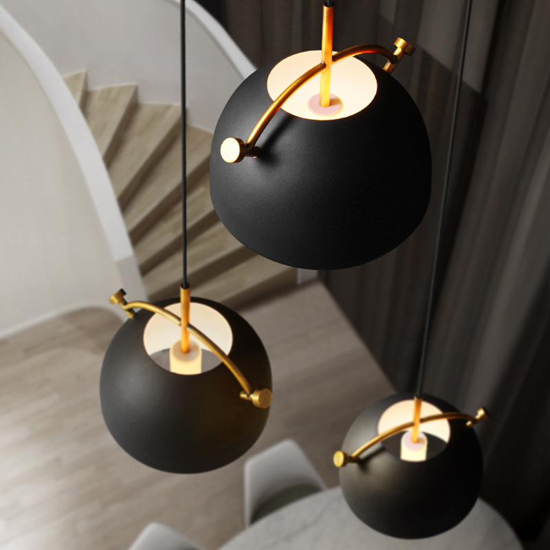 Подвесной светильник PULL B Black by ImperiumLoft