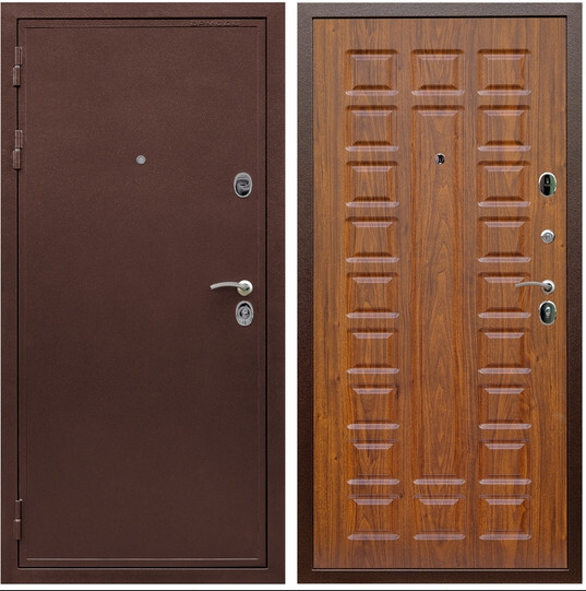 Дверь входная Graf Престиж 2 Антик медь / МДФ 16 мм ФЛ-183 Мореная береза