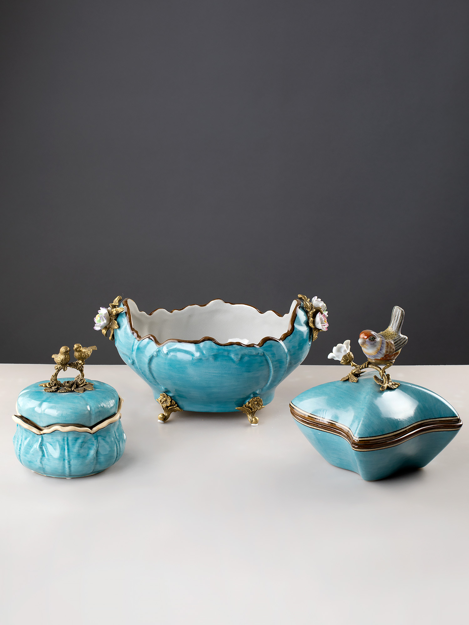 Шкатулка с птичками Glasar B1247HC/HB2195