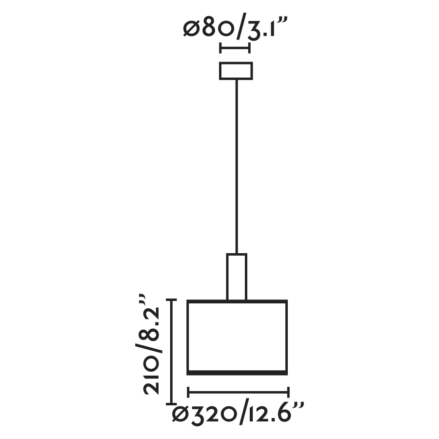 Люстра Mambo Simple черный/ротанг ø320 Faro