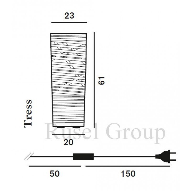 Настольная лампа Foscarini Tress tavolo