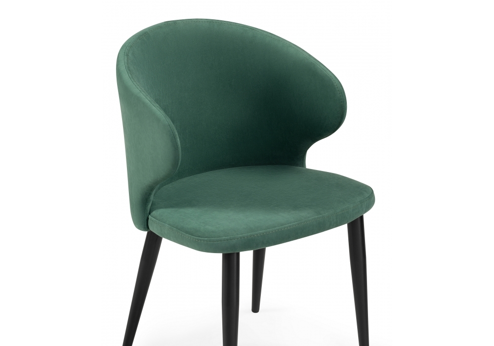 Стул Woodville Алсисар катания изумруд / черный 469974