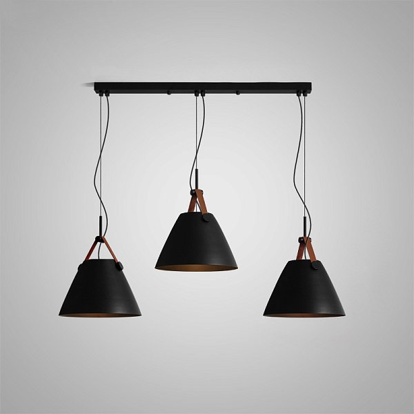 Подвесной светильник Strap A L3 Black by ImperiumLoft