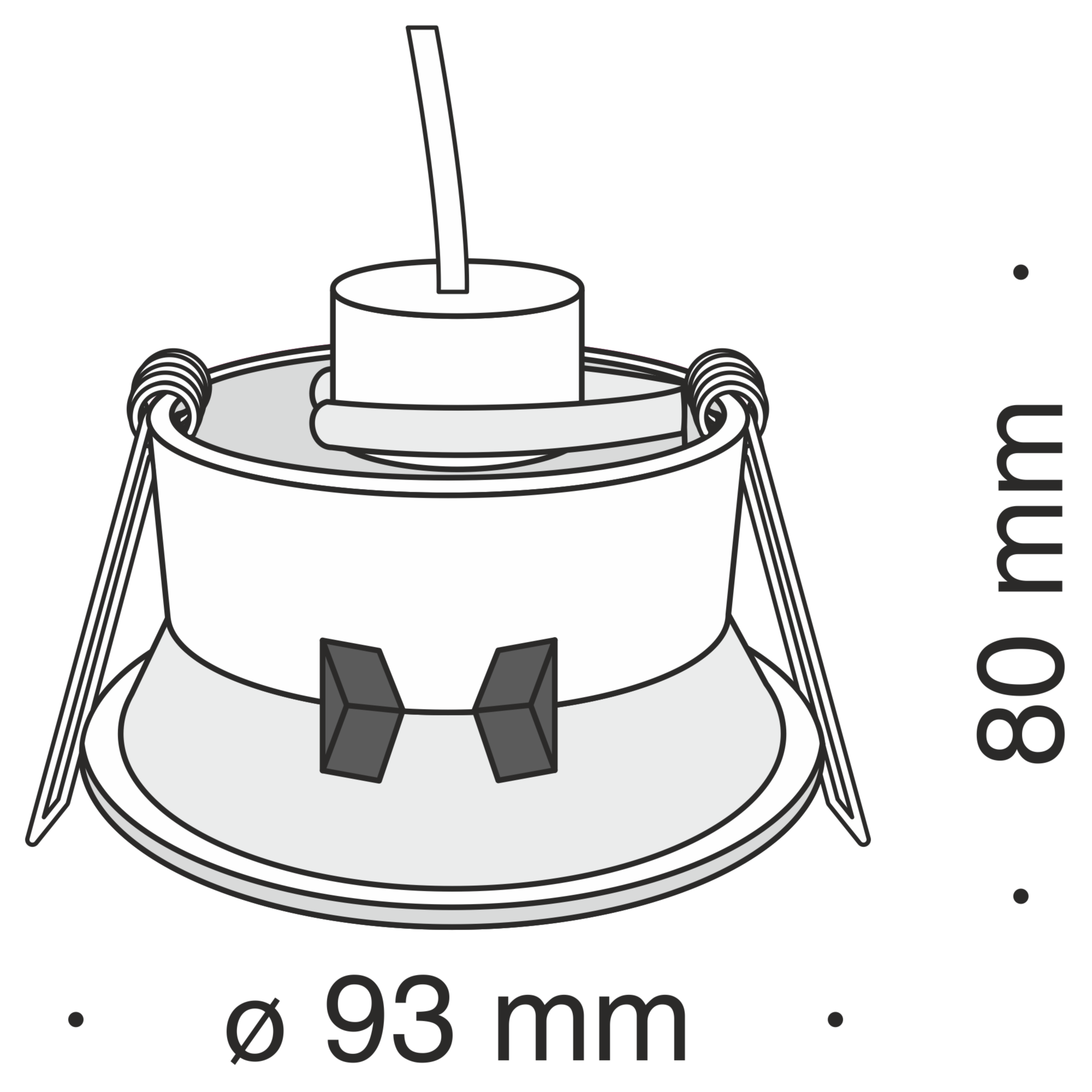 Встраиваемый светильник Maytoni DL028-2-01W