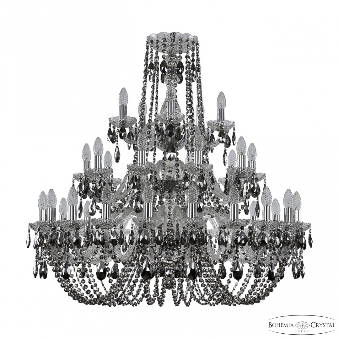 Люстра хрустальная 1402/20+10+5/360/3d Ni R781