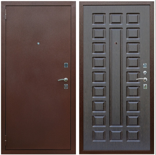 Дверь входная Graf Эконом Антик медь / МДФ 16 мм ФЛ-183 Венге