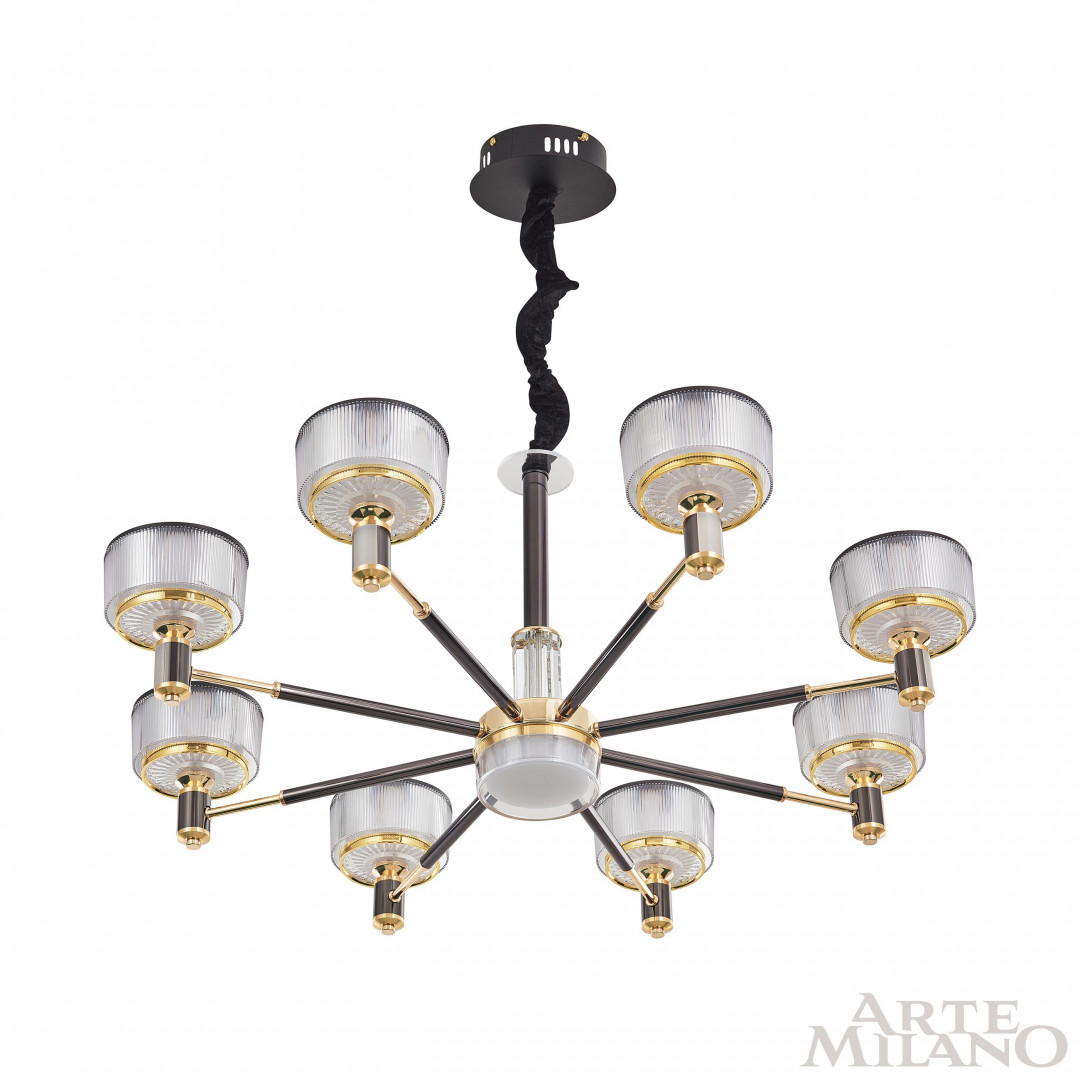 Люстра светодиодная 276210/8 BK/GD Arte Milano