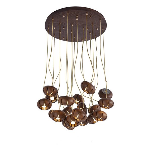 Дизайнерская люстра CAPSULES D60 Dark wood by ImperiumLoft
