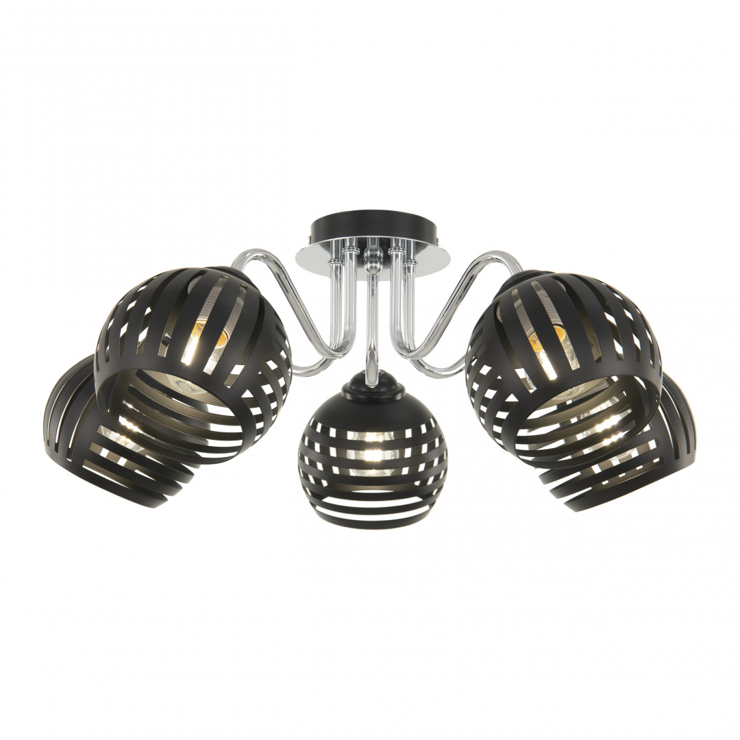 Люстра с плафонами 325107/5 BK.CR Arte Milano