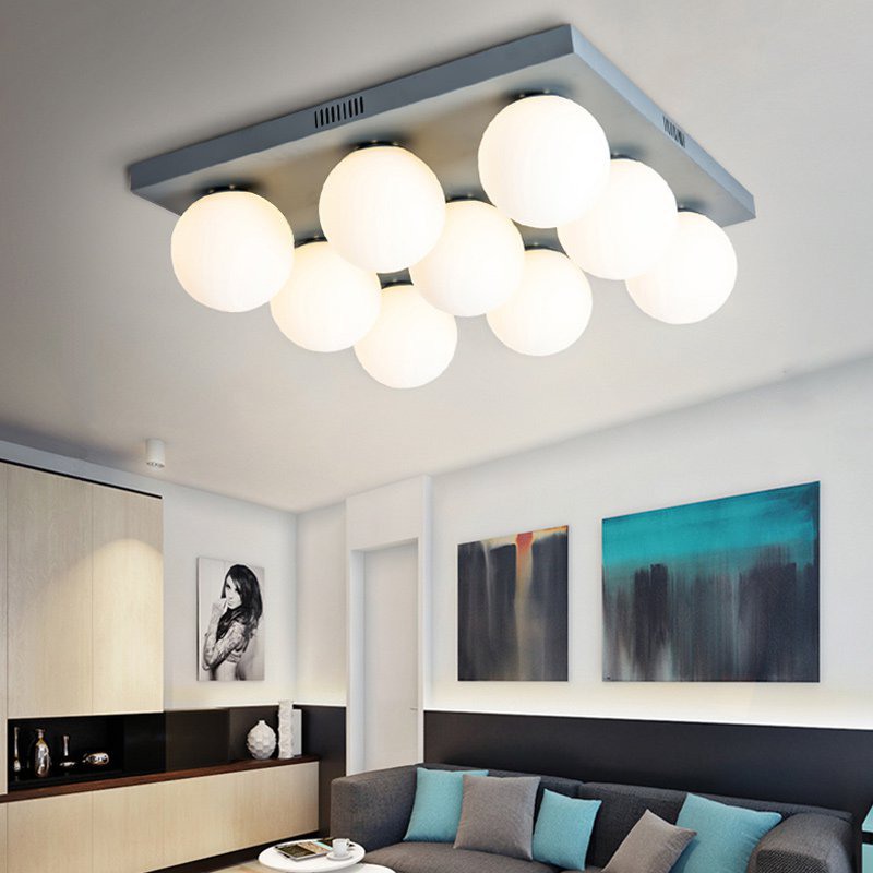 Подвесная люстра BOARD ORB L4 White by ImperiumLoft
