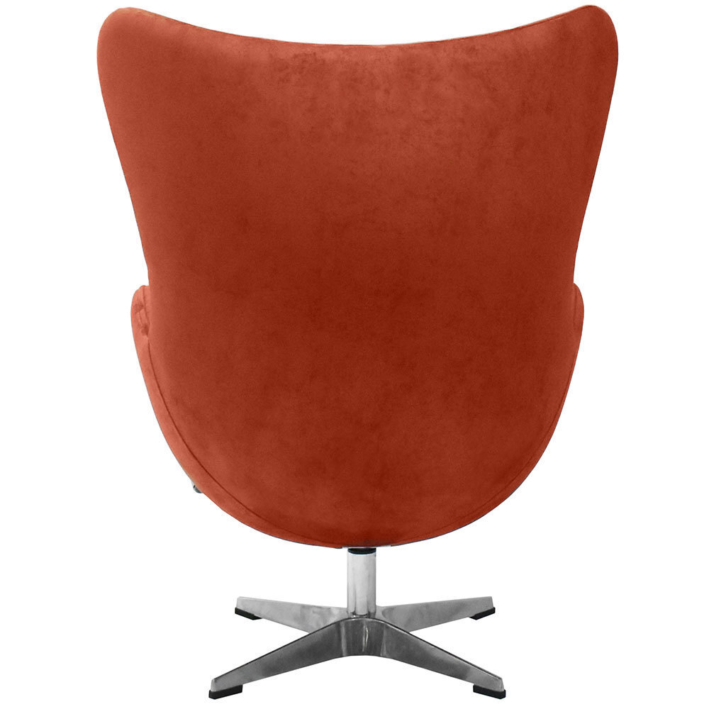 Кресло EGG CHAIR терракотовый, искусственная замша Bradex Home FR 0646