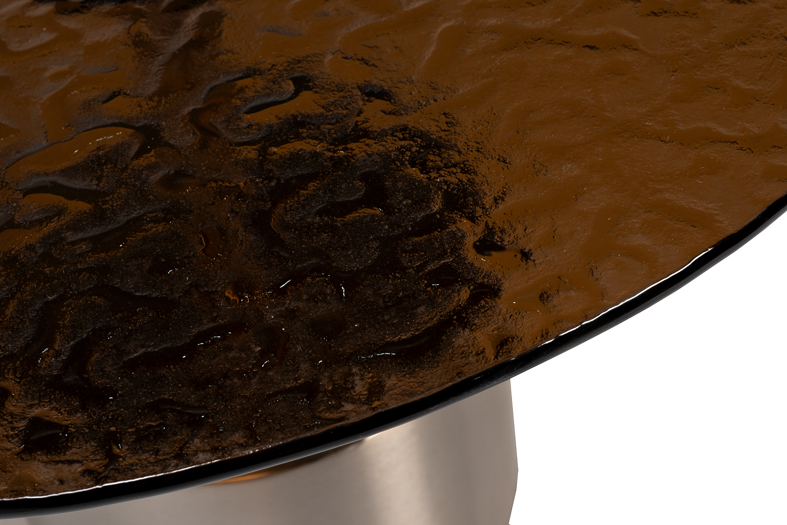 Столик журнальный с рельефным тонированным стеклом Garda Decor 57EL-10852