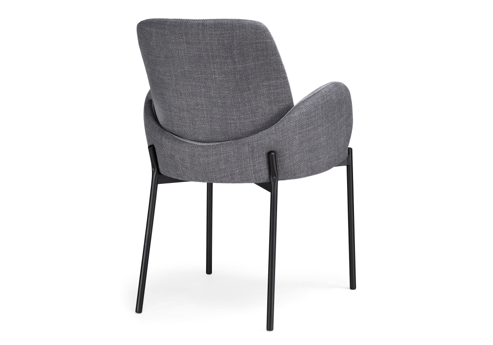 Стул Woodville Азуку серый / черный 528451