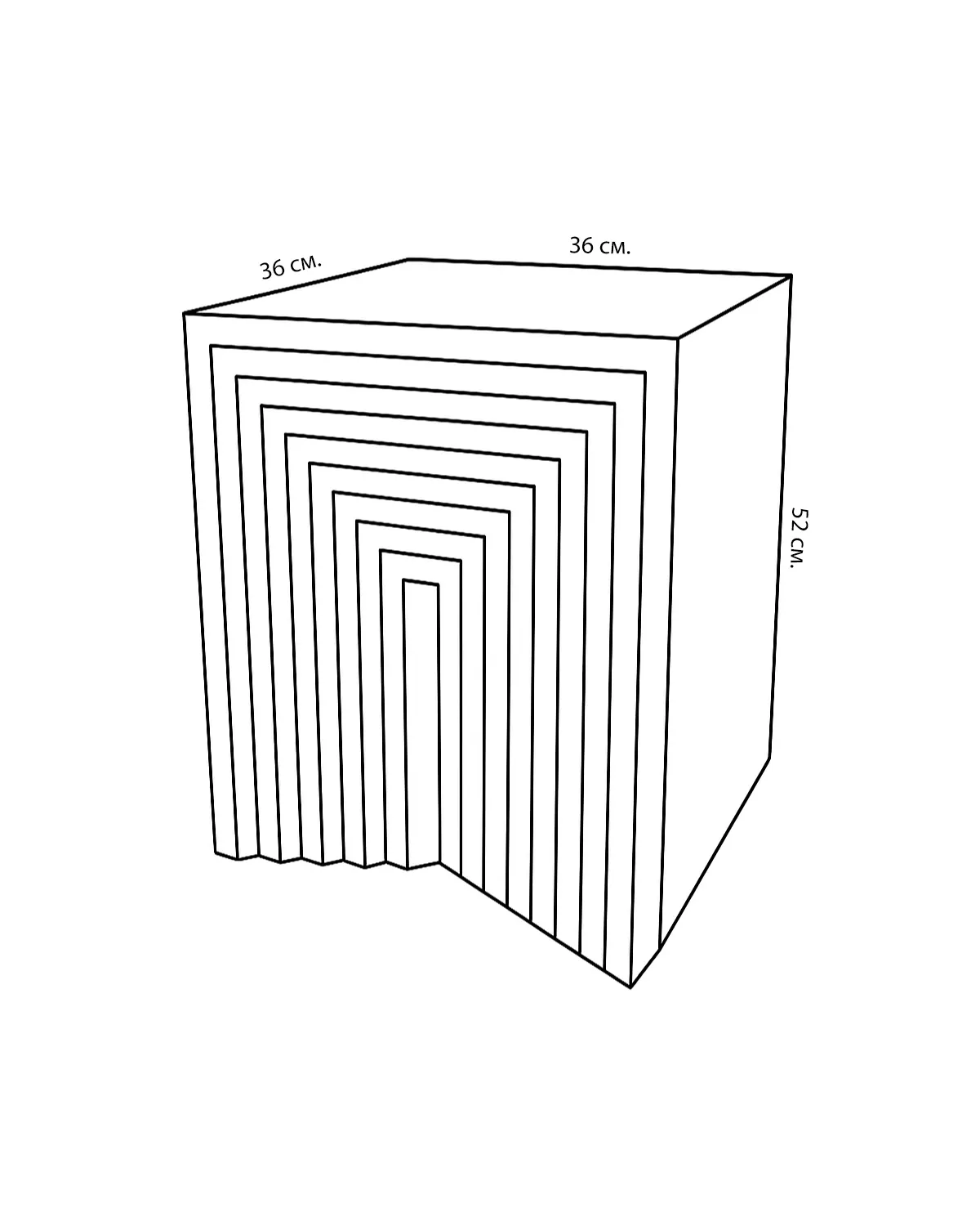 Бежевый приставной столик Кносс Louvre Home FST170924RJ