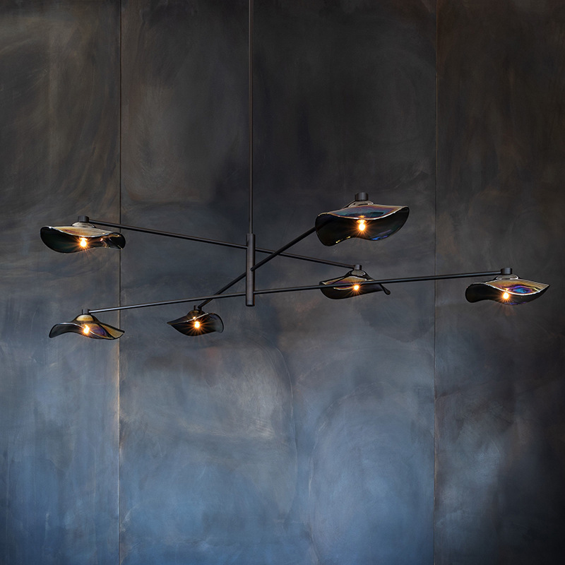 Потолочная люстра MILIAN CH L6 Brass Grey by ImperiumLoft