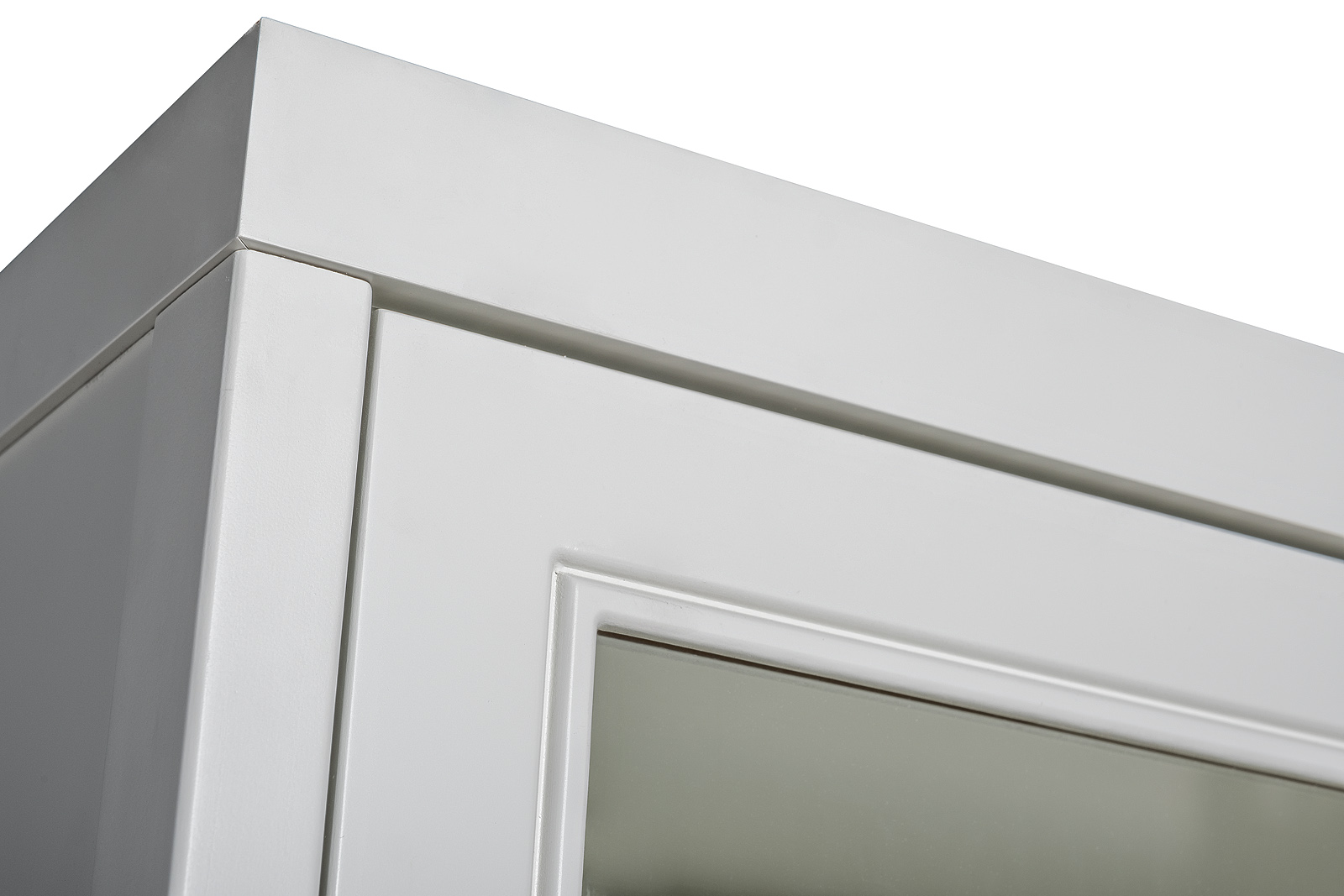 Шкаф-витрина 1 стеклянный фасад с тумбой прикроватной с 2-мя ящиками Garda Decor 151SV-000021