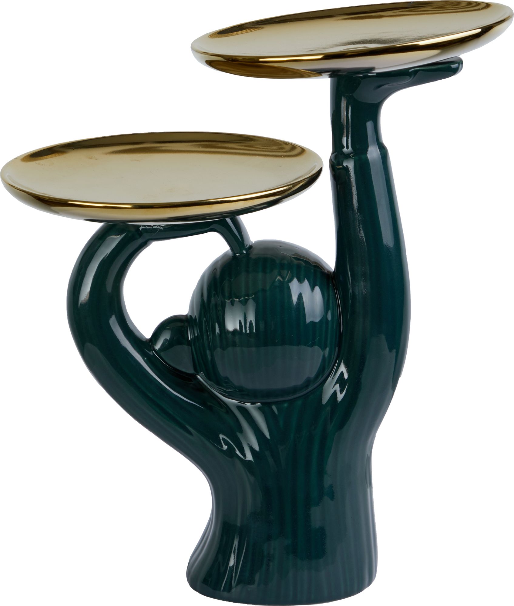 Блюдо декоративное с шимпанзе Glasar 68-014