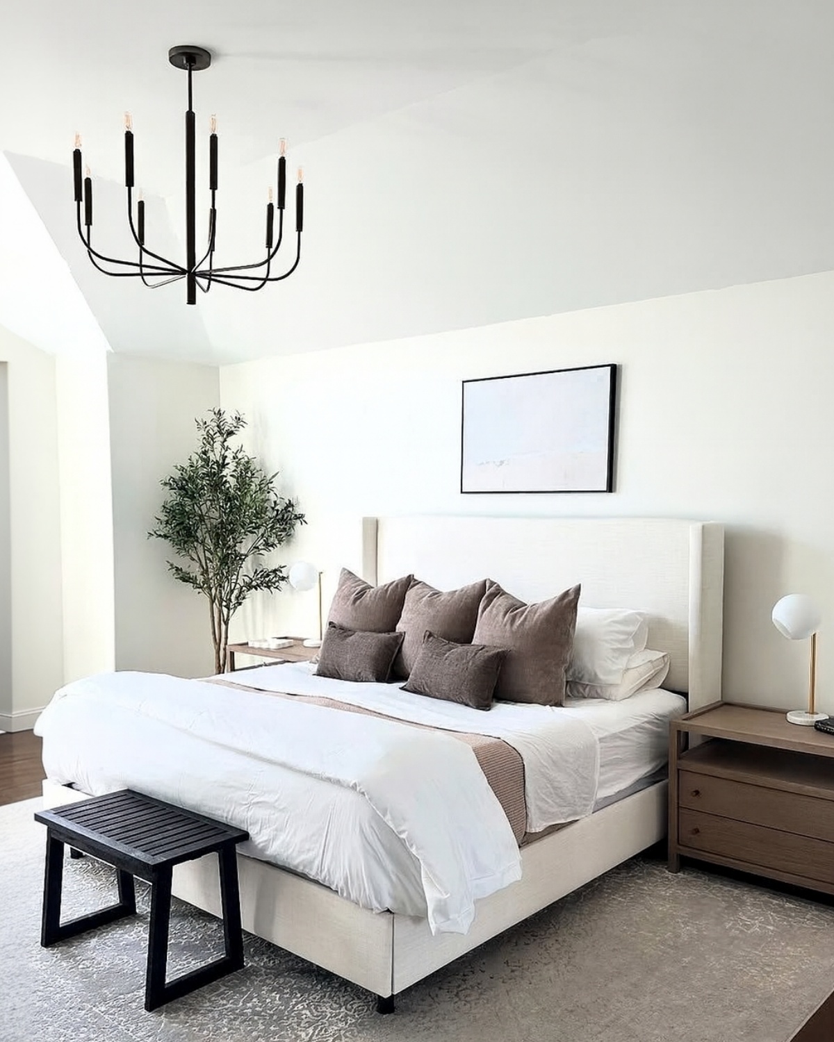 Большая чёрная люстра Уорвик Louvre Home JJ11161-9DB